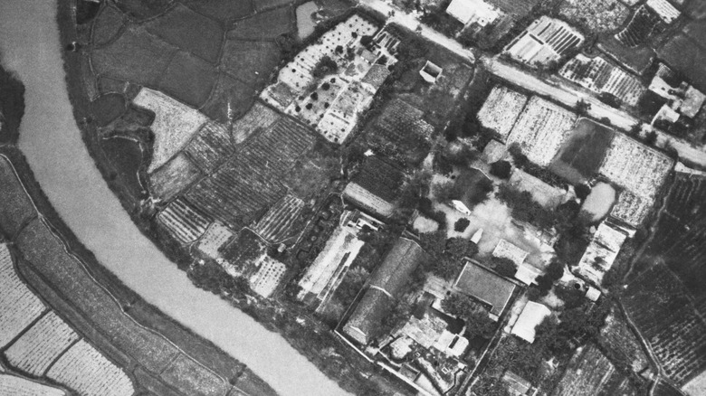 Ariel photo of the Sơn Tây prisoner-of-war camp in North Vietnam
