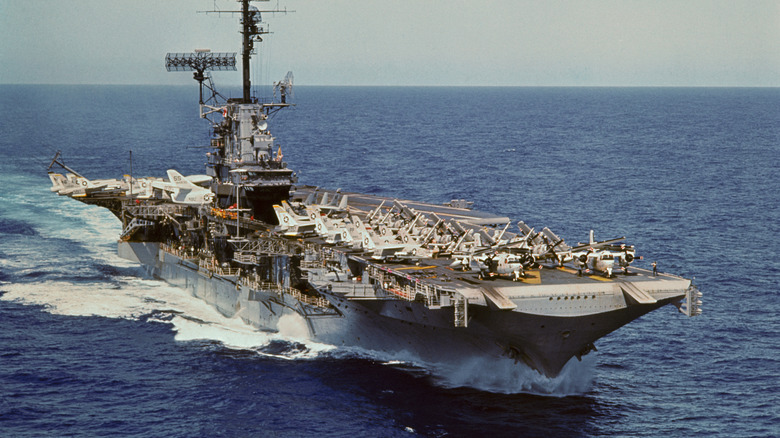 US aircraft carrier during the Gulf of Tonkin incident