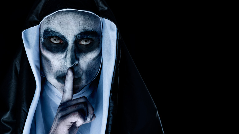 really creepy nun be quiet