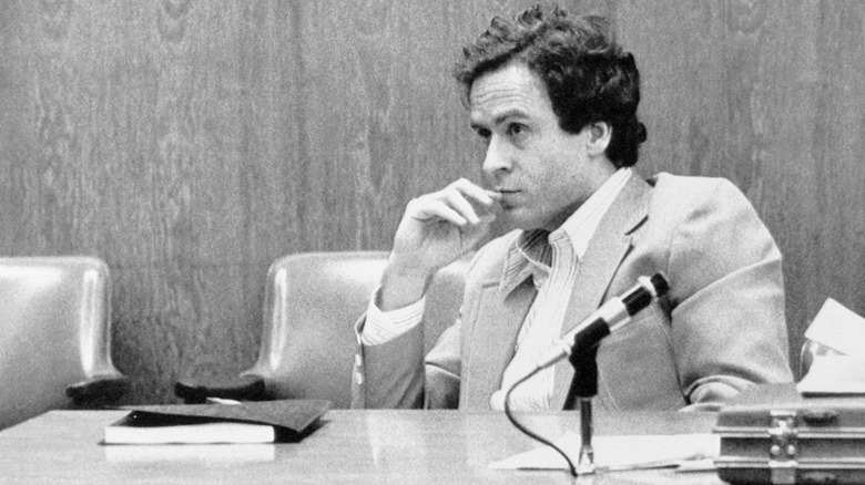 Ted Bundy pauses in thought
