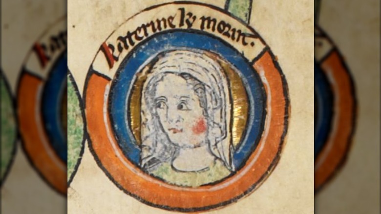 Katherine of England illuminated portrait