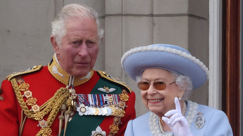 Queen Elizabeth and Prince Charles