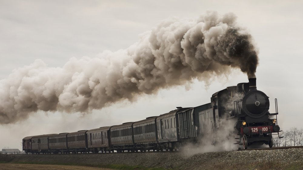 vintage train mail