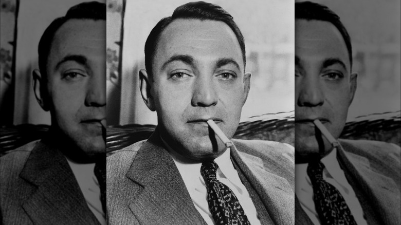 Dutch Schultz smoking cigarette