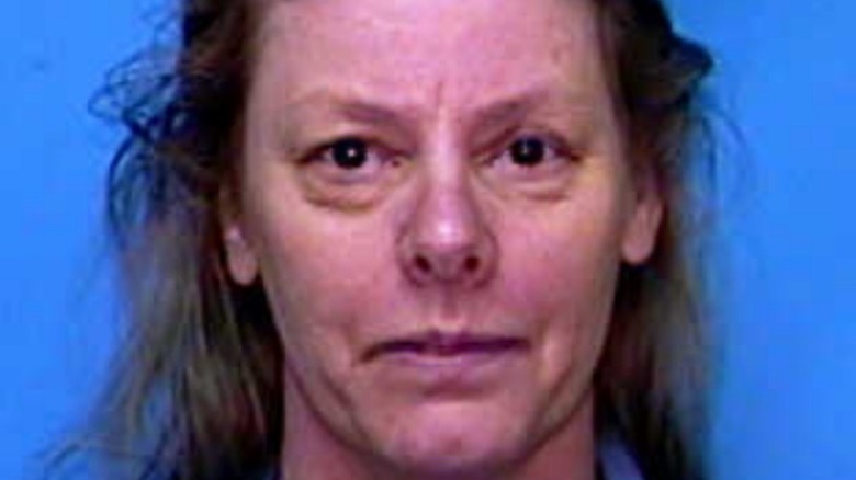 The mug shot of Aileen Wuornos.