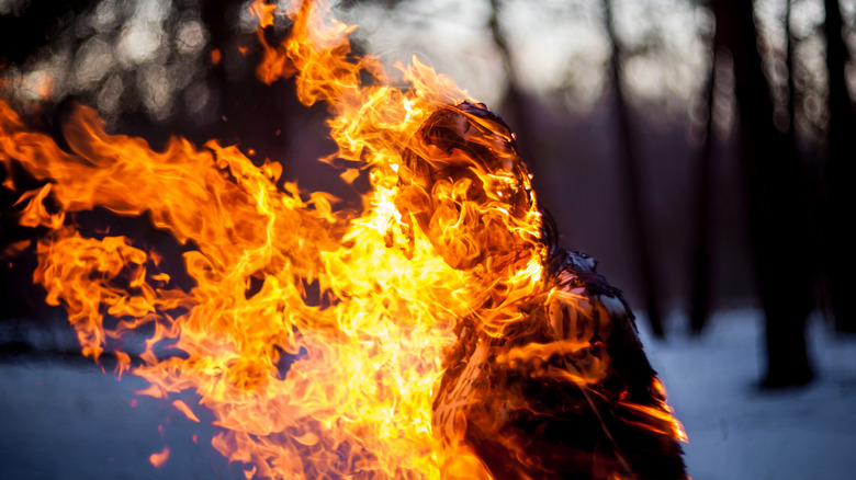 A man on fire