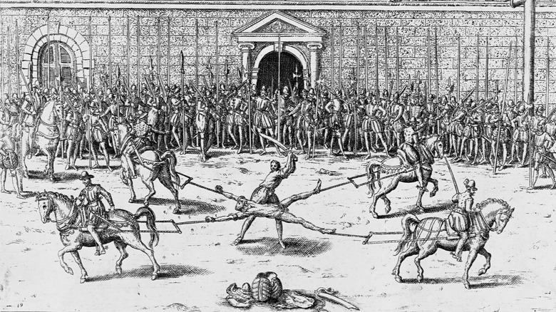 etching of drawing and quartering