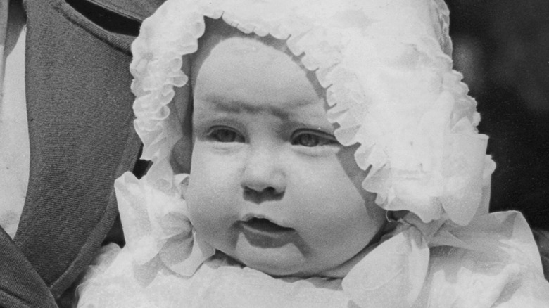 Baby looking adorable in 1922