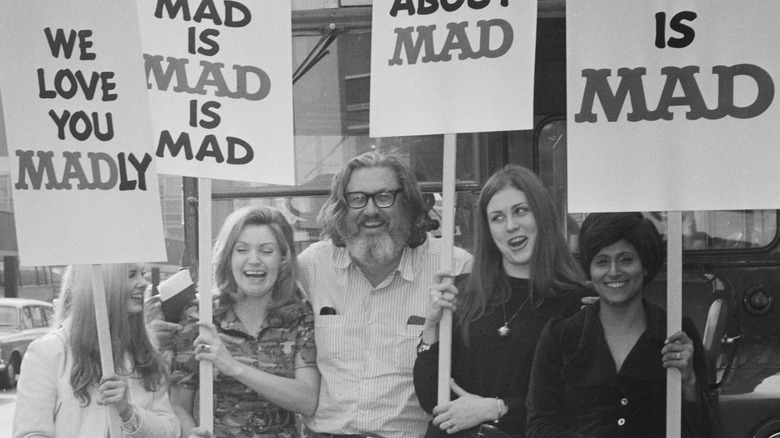 William Gaines in London with fans