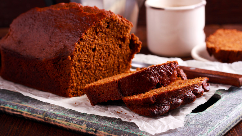 Black Pepper Molasses Cake slices