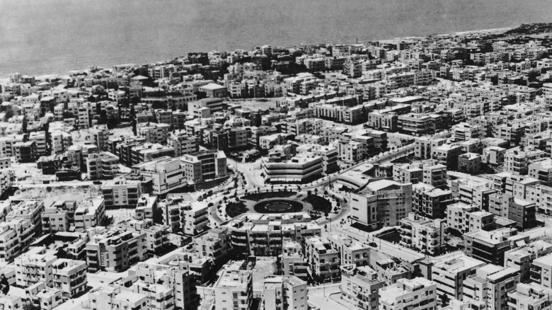 Tel Aviv aerial view 1945