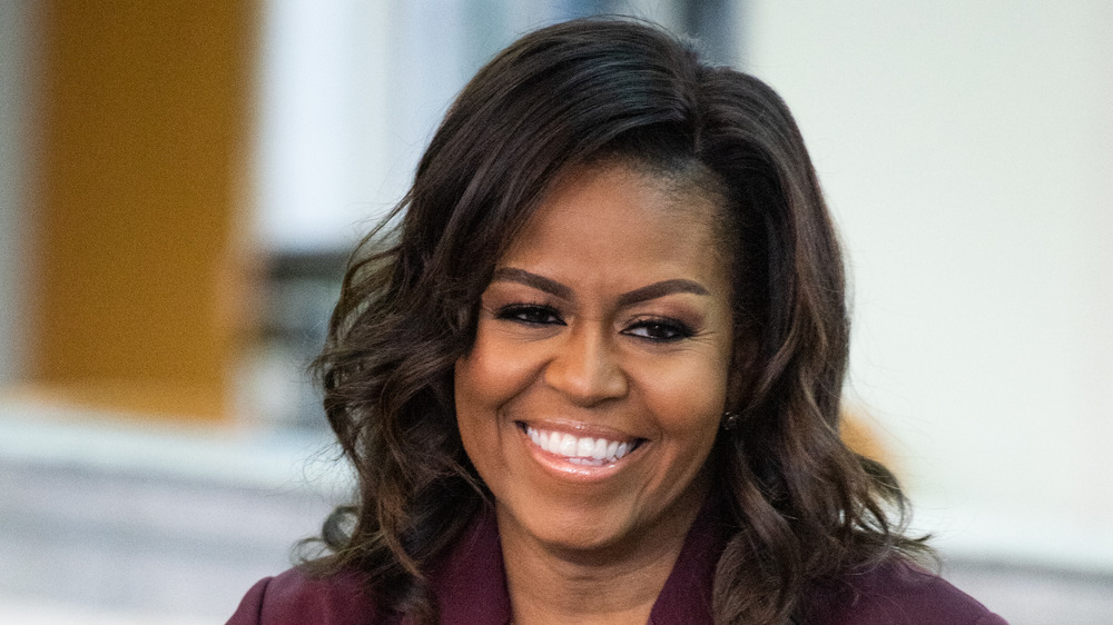 Michelle Obama smiling