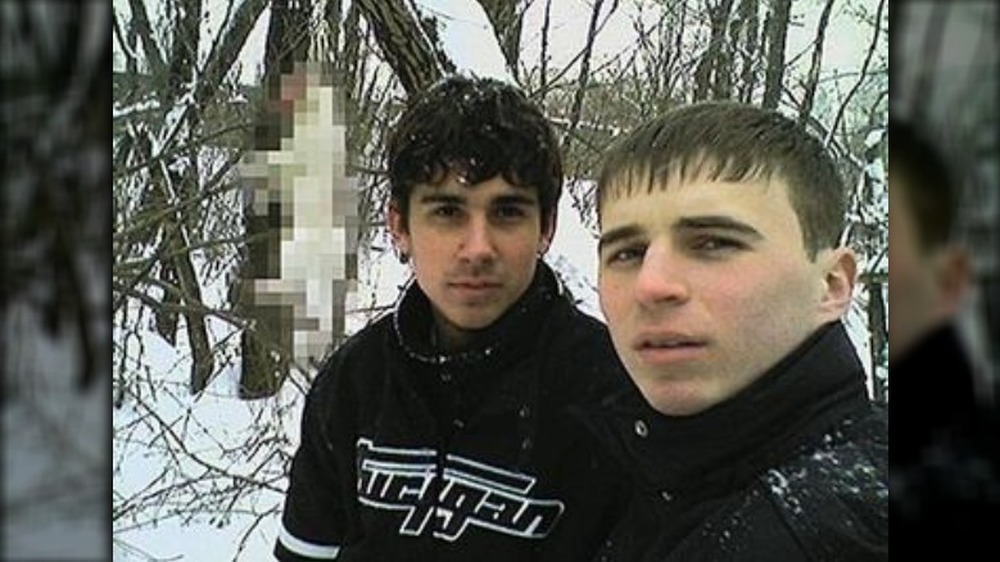 the Dnepropetrovsk Maniacs in snowy forest