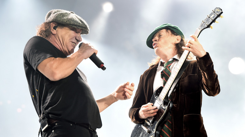 Brian Johnson and Angus Young of AC/DC