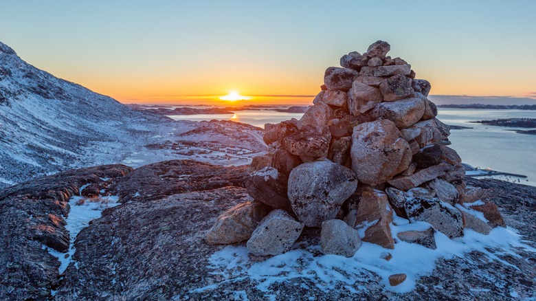 Sunset over Nuuk