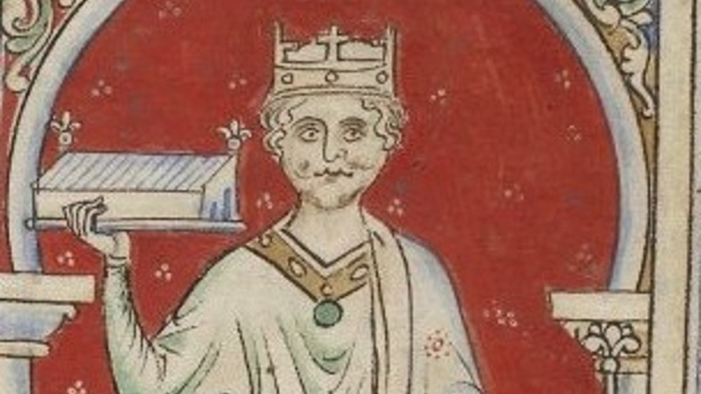 Cropped photographic reproduction of a drawing of William II of England