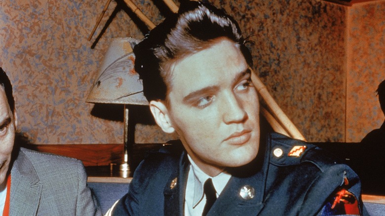 Elvis Presley in army uniform