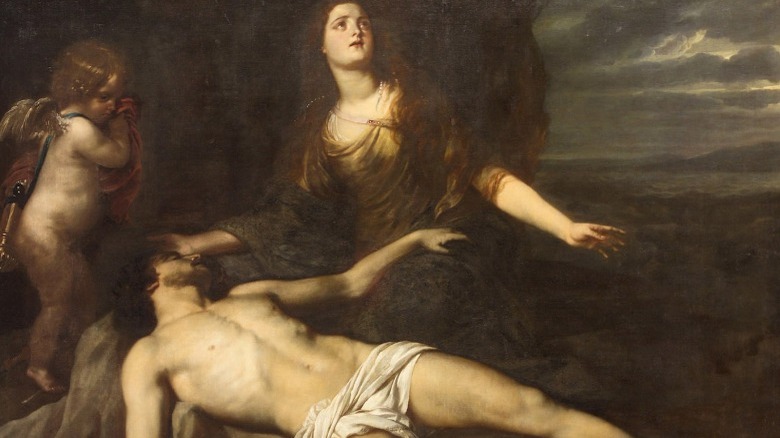 hero finding the body of leander
