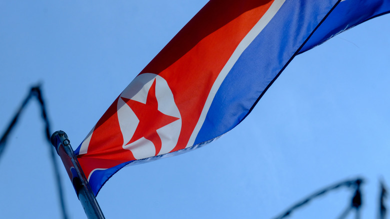North Korean flag 