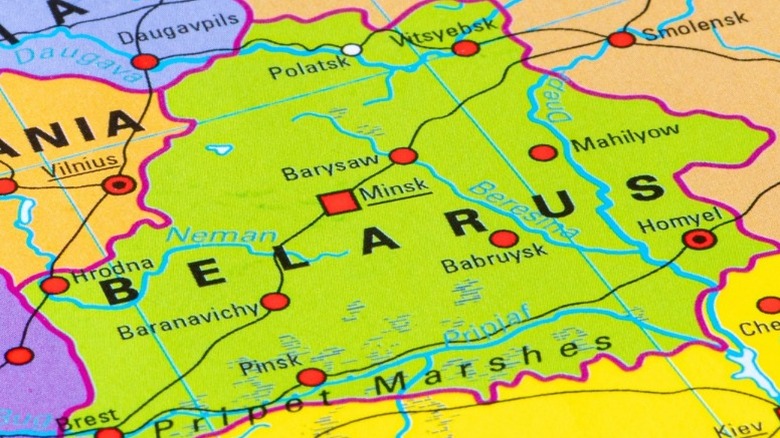Map of Belarus 