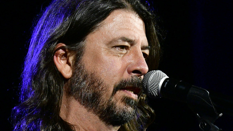 Dave Grohl at microphone