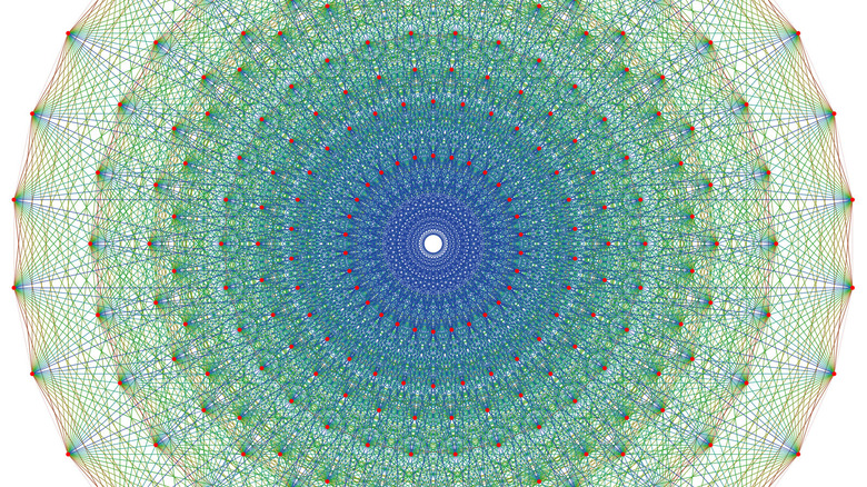 E8 polytope, a higher dimensional mathematical shape.