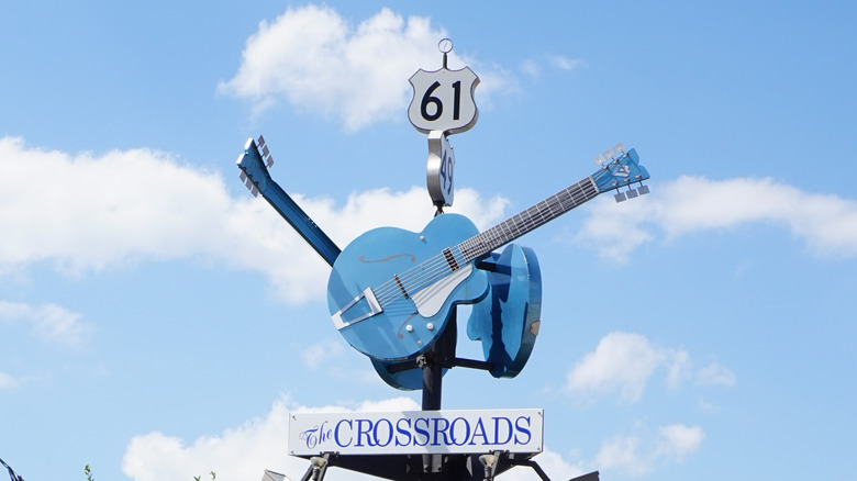 The Crossroads sign