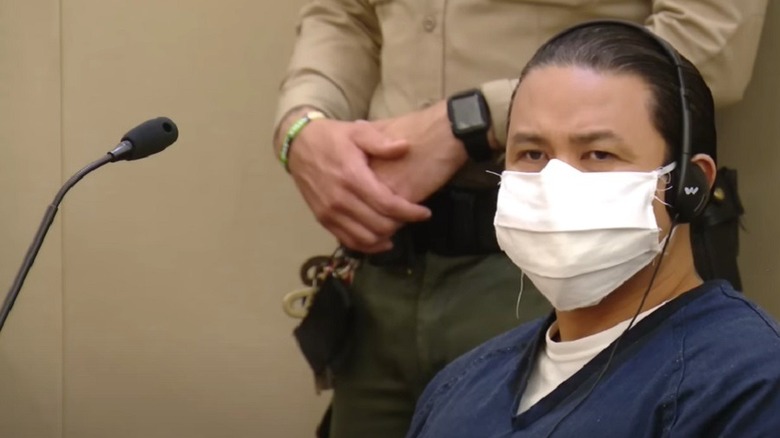 Larry Milette sitting in court