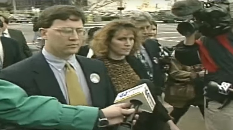 Marlene and Steve Aisenberg walking