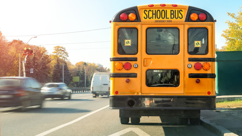 schoolbus parked