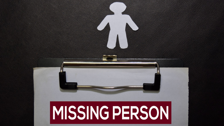 Missing person sign