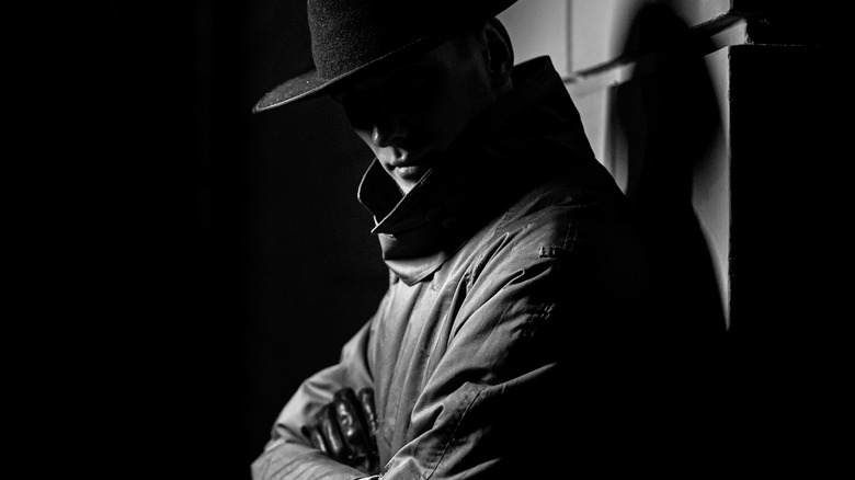 Man in the dark