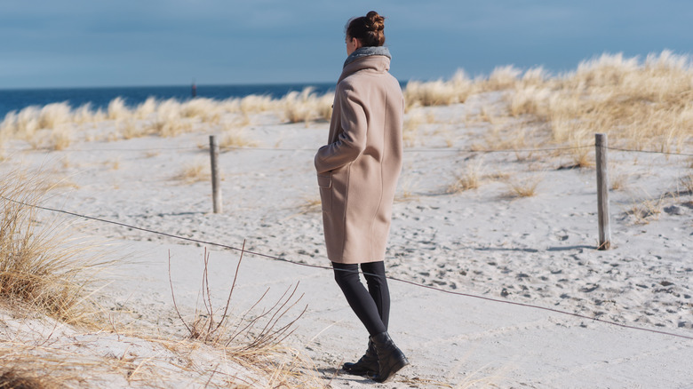 Woman on beach