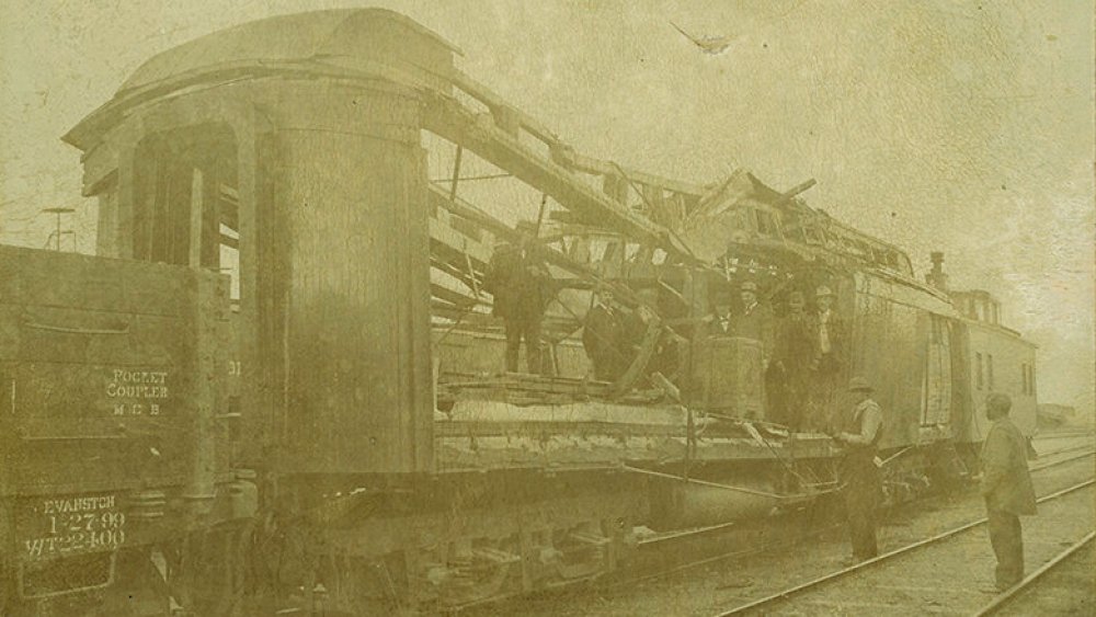 The UP Train Car at Wilcox 1899