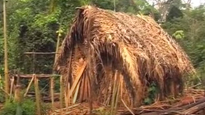 man in hole hut