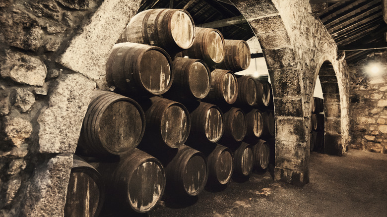Wine barrels