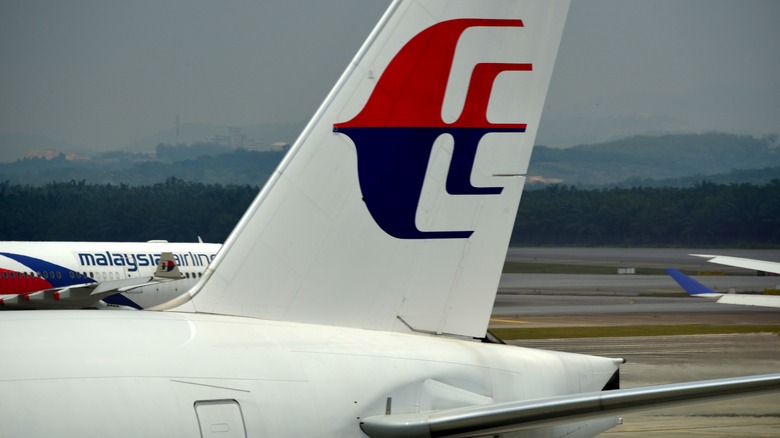Malaysia Airlines jets on runway 