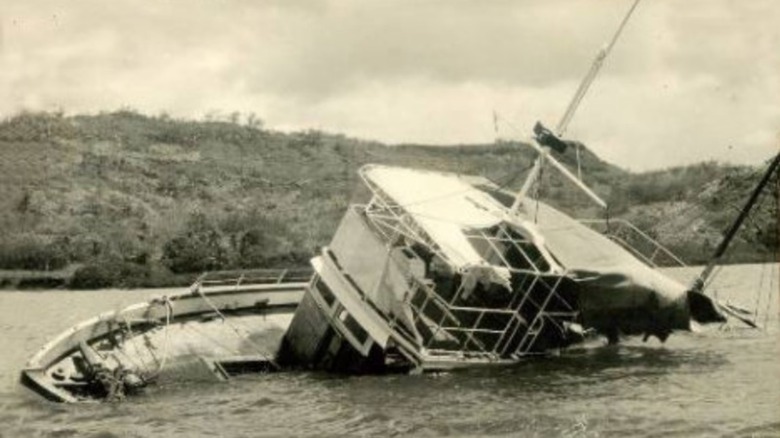 MV Joyita abandoned