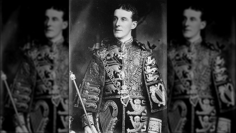 Arthur Vicars in full regalia with wand