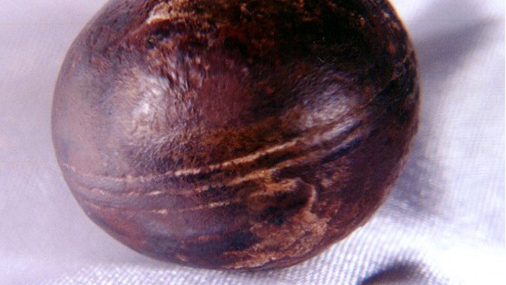 The signature reddish color and lines of a Klerksdorp Sphere