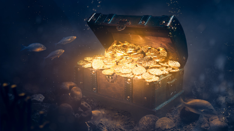 treasure chest underwater