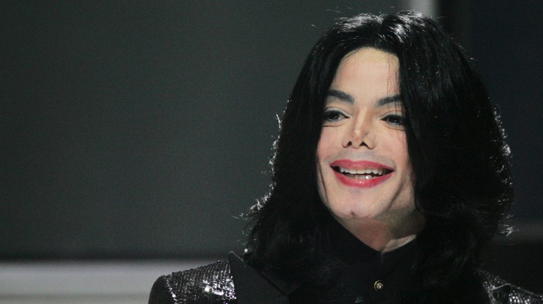 Michael Jackson smiling