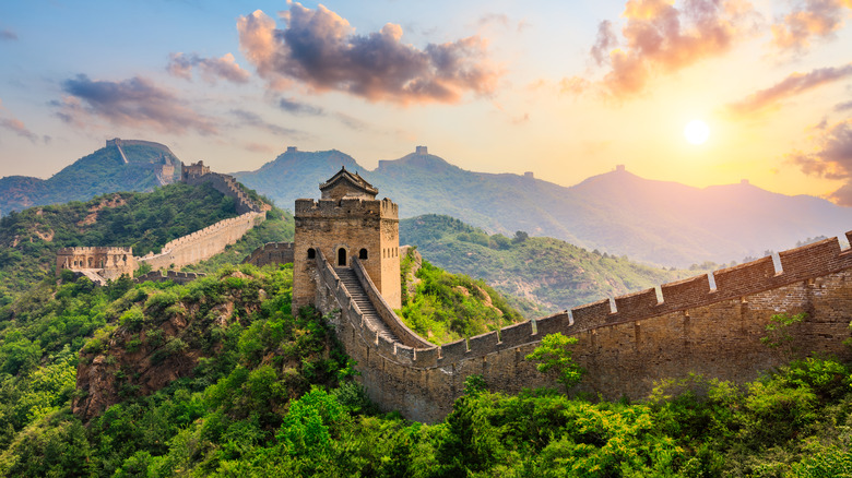 The Great Wall of China at Sunrise