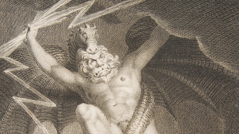 zeus battling typhon