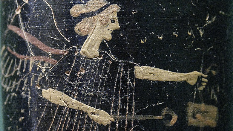 Goddess Iris on Greek pottery