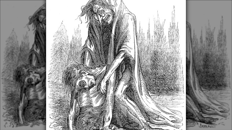 illustration empusa and her victim