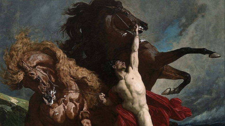 automedon holding achilles' horses