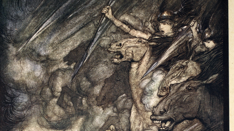 The ride of the valkyries, 1910