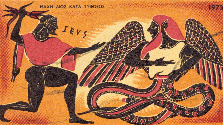 zeus fighting typhon