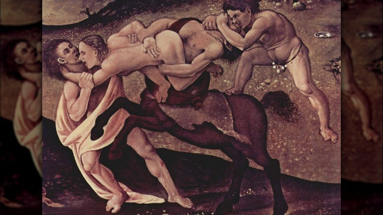 centaurs fighting at the wedding 